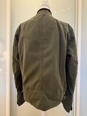 Belstaff Racemaster Professional Waxed Jacket Olive Green Men’s US 38